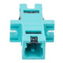 CS Single Channel (2F) Adapter, with Flange, Aqua