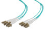 6 Strand LC/UPC-LC/UPC OM3 Multimode Distribution Cable, 5.0mm Plenum Jacket, 2.0mm breakout at 0.5M - 15 meters
