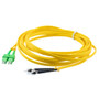 Fiber Optic Patch Cable SMA/APC-SC/APC Duplex  9.25/125 OS1 Single Mode Fiber 3.0mm PVC Jacket 1 m