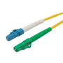 LC-APC to LC-UPC 9/125 Single mode Simplex Fiber Patch Cable, OS2, 10 Meter