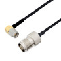SMA Male Right Angle to TNC Female Cable Assembly using LC085TBJ Coax, 3 FT