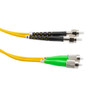 Fiber Optic Patch Cable SMA/APC-FC/APC Duplex  9.25/125 OS1 Single Mode Fiber 3.0mm PVC Jacket 5 m