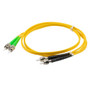 Fiber Optic Patch Cable SMA/APC-ST/APC Duplex  9.25/125 OS1 Single Mode Fiber 3.0mm PVC Jacket 5 m