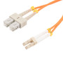 Fiber Optic Patch Cable SC/PC-LC/PC Duplex 100/140 Large Core Multimode Fiber 3.0mm PVC 1 m
