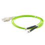 Fiber Optic Patch Cable SMA/PC-SC/PC Duplex 50/125 OM5 Multimode Fiber 3.0mm PVC Jacket 1 meter