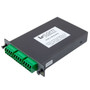 Passive DWDM, Plug-In Single LGX Mux & Demux, 8 Channels with 100 GHz spacing, starting Ch52 (1535.82nm), LC-APC connectors, Pass & Monitor