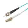 LC/ST 10GB Laser Optimized Multimode Simplex Fiber Patch Cable, OM3, 3 Meter