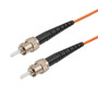 ST/ST 62.5/125 Multimode Simplex Fiber Patch Cable, OM1, 10 Meter