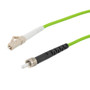 Fiber Optic Patch Cable SMA/PC-LC/PC Simplex 50/125 OM5 Multimode Fiber 3.0mm PVC Jacket 1 meter