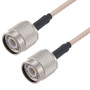 TNC Male to TNC Male Cable Assembly using RG316-DS Coax, 1 FT with HeatShrink, LF Solder
