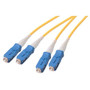 9/125, Single mode Duplex Bend Insensitive Fiber Cable, SC / SC, 1.0m