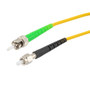 Fiber Optic Patch Cable SMA/APC-ST/APC Simplex 9.25/125 OS1 Single Mode Fiber 3.0mm PVC Jacket 1 m