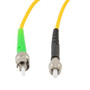 Fiber Optic Patch Cable SMA/APC-ST/APC Simplex 9.25/125 OS1 Single Mode Fiber 3.0mm PVC Jacket 1 m
