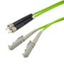 Fiber Optic Patch Cable SMA/PC-E2000/PC Duplex 50/125 OM5 Multimode Fiber 3.0mm PVC Jacket 5 meters