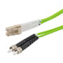 Fiber Optic Patch Cable SMA/PC-LC/PC Duplex 50/125 OM5 Multimode Fiber 3.0mm PVC Jacket 5 meters