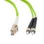 Fiber Optic Patch Cable SMA/PC-LC/PC Duplex 50/125 OM5 Multimode Fiber 3.0mm PVC Jacket 5 meters