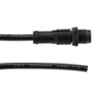 M12 5 Position A-code Male to Open Sensor Actuator Signal Cable, Light Weight Plastic Nut, 22AWG, PVC, IP68 Waterproof, Black, 1M