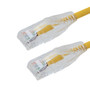 Category 6, Gigabit TAA Compliant Ethernet RJ45 Cable Assembly, 26AWG Stranded, UTP Unshielded, CM PVC, Yellow, 7F