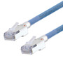 Category 5e Slim Aerospace Ethernet Cable High-Temp Double Shielded FEP Blue RJ45, 3.0ft