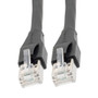 Double Shielded LSZH 26 AWG Stranded Cat 6 RJ45/RJ45 Patch Cord, Black, 4.0 Ft