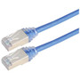 Category 6a Slim Ethernet Patch Cable, Shielded, Blue, 3.0Ft