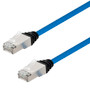 Category 6a Slim Ethernet Patch Cable, Shielded, Dual Rated CM-LSZH, Blue, 10.0Ft