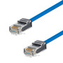 Category 6 Slim Ethernet Patch Cable, Unshielded, Dual Rated CM-LSZH, Blue, 20.0Ft