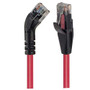 Category 6 45° Patch Cable, Straight/Left 45° Angle, Red 3.0 ft