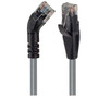Category 6 45° Patch Cable, Straight/Left 45° Angle, Gray 7.0 ft