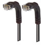 Category 6 LSZH Right Angle Patch Cable, Right Angle Down/Right Angle Down, Black, 2.0 ft