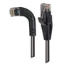 Category 6 LSZH Right Angle Patch Cable, Straight/Right Angle Left, Black, 5.0 ft
