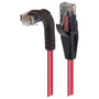 Category 6 LSZH Right Angle Patch Cable, Straight/Right Angle Down, Red, 7.0 ft