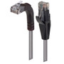 Category 6 LSZH Right Angle Patch Cable, Straight/Right Angle Up, Gray, 25.0 ft