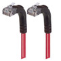 Category 6 Right Angle Patch Cable, Right Angle Up/Right Angle Up - Red 1.0 ft