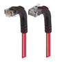 Category 6 Right Angle Patch Cable, Right Angle Up/Right Angle Down - Red 1.0 ft