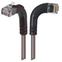 Category 6 Right Angle Patch Cable, RA Right Exit/Right Angle Up- Gray 1.0 ft