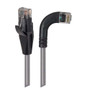 Category 6 Right Angle RJ45 Ethernet Patch Cords - Straight to RA (Right) - Gray, 1.0Ft