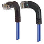 Category 6 Right Angle Patch Cable, RA Left Exit/Right Angle Down- Blue 3.0 ft