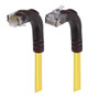 Category 6 Right Angle Patch Cable, Right Angle Up/Right Angle Down - Yellow 3.0 ft