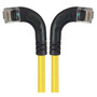 Category 6 Right Angle RJ45 Ethernet Patch Cords - RA (Left) to RA (Right) - Yellow, 20.0Ft