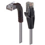 Category 6 Right Angle RJ45 Ethernet Patch Cords - Straight to RA (Up) - Gray, 25.0Ft