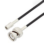 SMB Plug to BNC Male Cable Assembly using RG174 Coax, 4 FT