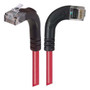 Category 6 Right Angle Patch Cable, RA Right Exit/Right Angle Up- Red 25.0 ft