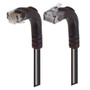 Category 6 Right Angle Patch Cable, Right Angle Up/Right Angle Down - Black 25.0 ft