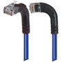 Category 6 Right Angle Patch Cable, RA Left Exit/Right Angle Up- Blue 20.0 ft