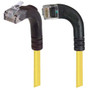 Category 6 Right Angle Patch Cable, RA Left Exit/Right Angle Up- Yellow 20.0 ft