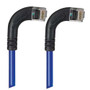 Category 6 Right Angle Patch Cable, RA Right Exit/RA Right Exit- Blue 25.0 ft