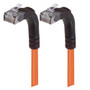 Category 6 Right Angle Patch Cable, Right Angle Up/Right Angle Up - Orange 25.0 ft