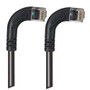 Category 6 Right Angle Patch Cable, RA Right Exit/RA Right Exit- Black 25.0 ft