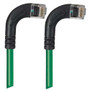 Category 6 Right Angle Patch Cable, RA Right Exit/RA Right Exit- Green 25.0 ft